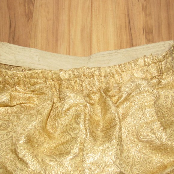 Vintage 50s 60s Gold Cigarette Capri Pants - Picture 4 of 12